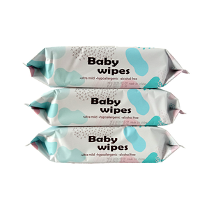 Lingettes pour bébé pratiques à tirer, 80 lingettes humides en tissu non tissé - Product Image 1