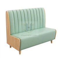 Combinaison de sièges de style moderne pour restaurant, hôtel, café, restauration rapide, table à manger et chaises en bois massif avec carte de canapé