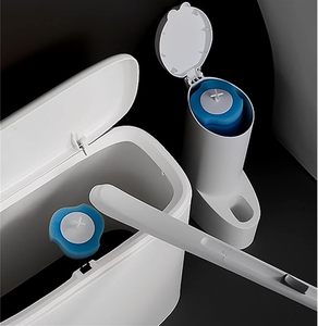 Nuevo Juego de Cepillos de Limpieza para Inodoro Desechables y Flexibles con 14 Recambios de Cabezal de Esponja TPR Ecológicos - Product Image 4