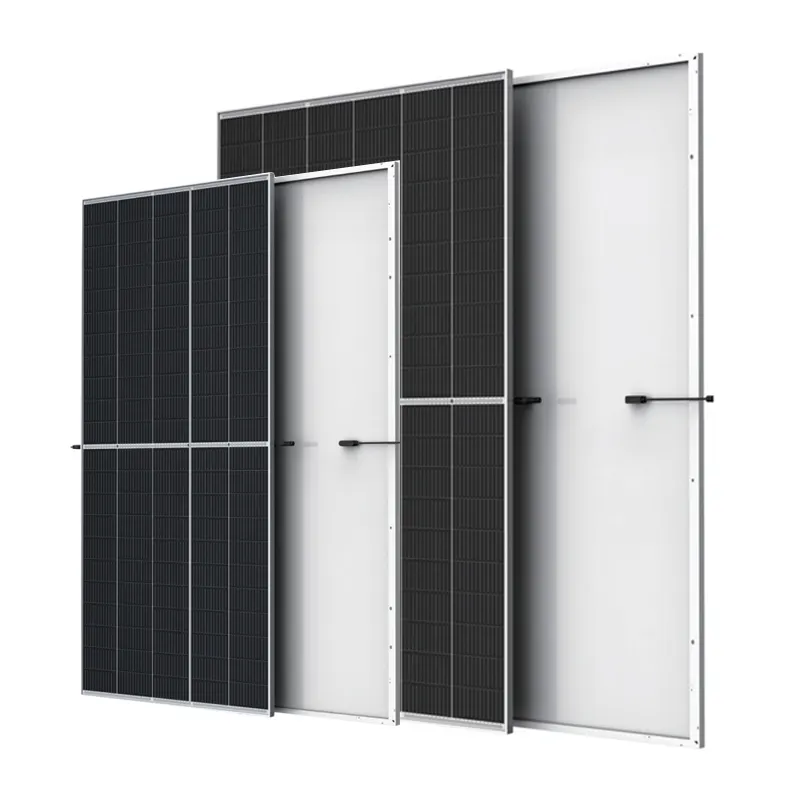 Ad alta efficienza ad alta potenza monocristallo pannello solare mezza cella di energia solare sistema di pannelli per uso domestico 650W 660W 675W