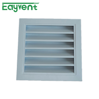 Grille de ventilation extérieure en aluminium pour la pluie, résistante aux intempéries, pour salle de climatisation, entrepôt, taille personnalisée, directement de l'usine OEM