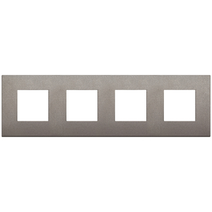 Plate 8M 2+2+2+2 Matt Titanium Wall <b>Switch</b> Cover 31mm Length - Product Image 1