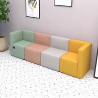 Conjunto de Sofá Cama Modular de Cuero Moderno para Hospital/Sala de Estar/Áreas de Conferencia