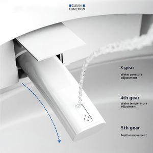 Toilette domestique en céramique grand diamètre silencieux économie d'eau Super Vortex <span class=keywords><strong>Siphon</strong></span> siège chauffage télécommande petite taille - Product Image 5