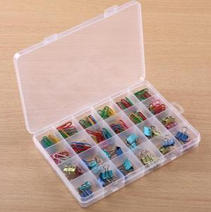 Hộp Đựng Bằng Nhựa PP Trong Suốt Cố Định 24 Ô Hộp Sắp Xếp Hạt Có Móc Treo - Product Image 1