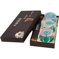 Individuelles Drucklogo umweltfreundliche Verpackung für Hochzeit Wohltaten Süßigkeiten Schokolade Erdbeere Kuchen Papier-Geschenkbox mit Abdeckung