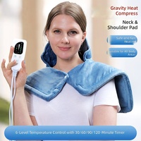 Nouveau best-seller transfrontalier : Enveloppe chauffante électrique pour épaule à activation par gravité, 4 niveaux de chaleur, avec fonction chauffe-épaule et pack chauffant