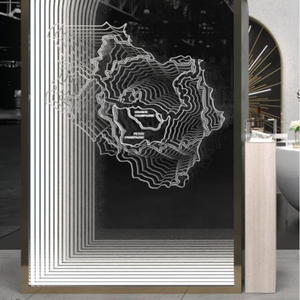 Señal de espejo LED 3D <span class=keywords><strong>Infinity</strong></span> personalizada, luz de túnel de espejo de Metal, para Decoración - Product Image 6