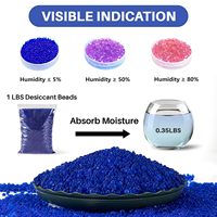 La Chine du fabricant bleu/Orange/blanc 2-4mm 3-5mm perles de Gel de silice adsorbant d'humidité déshydratant agent auxiliaire chimique