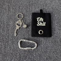 Article populaire : Distributeur de sacs à déjections canines multifonction en alliage, porte-clés et ornement à suspendre à la ceinture pour l'extérieur