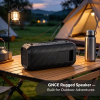 GENCE B65 Mini Enceinte Portable pour Éclairage LED RGB 50-100W Basses Profondes Batterie 5000-10000mAh Double Microphones pour Anniversaire d'Enfants