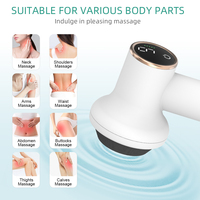 Pistola de Masaje de Percusión Portátil con Pantalla Táctil LCD, 9 Niveles de Velocidad para Moldear el Cuerpo, Reducir Grasa y Aliviar el Dolor en Casa u Oficina