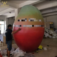 Ballon de mangue publicitaire géant gonflable personnalisé, ornement de fruits gonflable d'activité carrée extérieure