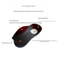 Semelles orthopédiques pour fasciite plantaire et pieds plats, avec soutien de la voûte plantaire, inserts de chaussures à technologie intelligente