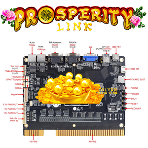 Carte de <span class=keywords><strong>jeu</strong></span> verticale à monnayeur Prosperity Link Cai Yun Heng Tong pour machine de <span class=keywords><strong>jeu</strong></span> d'arcade, prix usine - Product Image 1