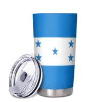 Gobelet isotherme 20 oz en acier inoxydable avec couvercle, motif drapeau d'Haïti, le plus vendu, idéal pour le café, convient aux hommes et aux femmes