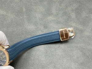 2025 Vente chaude montre mécanique haut de gamme pour hommes avec bague en or et cadran bleu et montre multifonction Phase de lune - Product Image 6