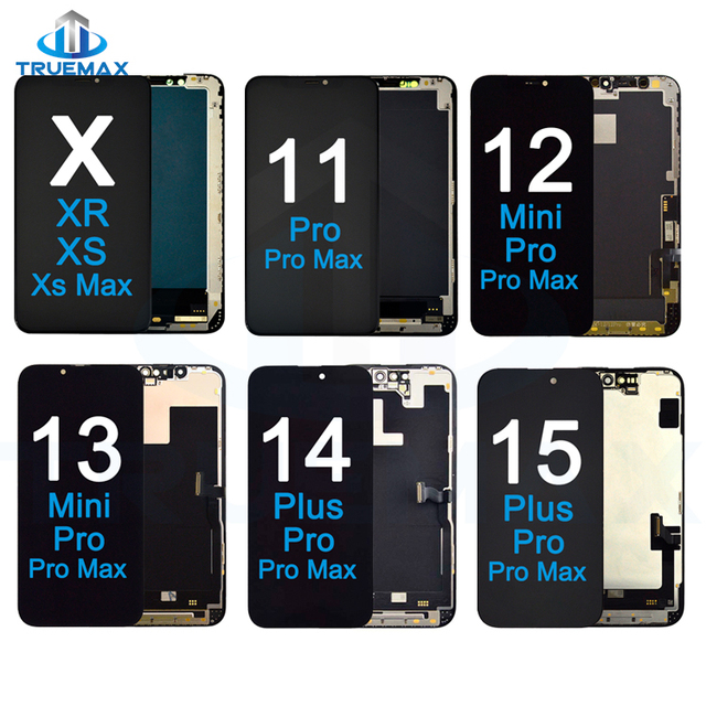 Ecran Pantalla Para Completa De for iphone X Xr Xs 11 12 13 Mini 14 15 Pro Max En Gros Oled Gx Zy Jk Lcd Screen Original Display