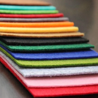 Tissu non tissé aiguilleté coloré de 1 à 5 mm pour la décoration de la maternelle, feutre sans peluches, coton aiguilleté insonorisant