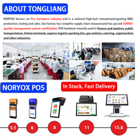 Mesin POS Genggam Noryox Nb80 Android 12 Layar Sentuh Printer Thermal Bluetooth 58mm Layar 5.5" SIM*2 Port Tipe-C