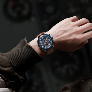 NAVIFORCE 1006 Relojes Acero 304 Boîtier de montre de terrain en acier inoxydable Matériau Mouvement de montre à énergie solaire - Product Image 3