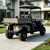 Voiture de golf électrique tout-terrain Rainbow 72V certifiée CE, freins à disque, 2 places personnalisées avec benne arrière hydraulique, autonomie 70-90 km
