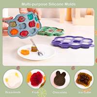 Lot de 2 moules à sucettes en silicone de qualité alimentaire, écologiques, sans PVC/phathalates/BPA, pour bébés, pour lait maternel et fruits, pour nourrissons