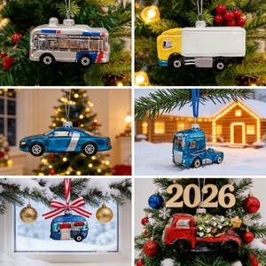 Adornos de Vidrio Soplado a Mano Personalizados de Fábrica, Adhesivo de Sublimación, Grabado Láser para Regalos Promocionales de Navidad - Product Image 3