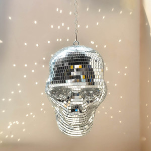 Bola de Discoteca con Calavera Reflectante y Cadena, Adorno Retro de Calavera para Halloween, Decoración para Hogar, Bar y Fiestas, Venta al Por Mayor - Product Image 5