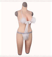 Combinaison intégrale en silicone avec bras et pieds, détails de peau réalistes, pour artiste de drag, travesti, fête, cosplay