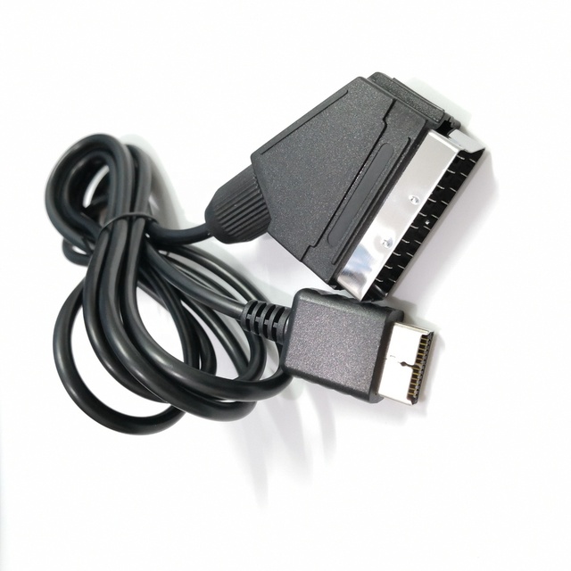 1.8m RGB SCART Cable TV AV Lead for Sony Playstation PS2 PS3 Line for PAL/NTSC Console
