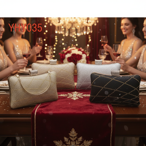 Borsa da Sera con Strass per Donna, Pochette Elegante per Feste, Matrimoni e Cerimonie, Accessori all'Ingrosso per Abiti da Sera - Product Image 3