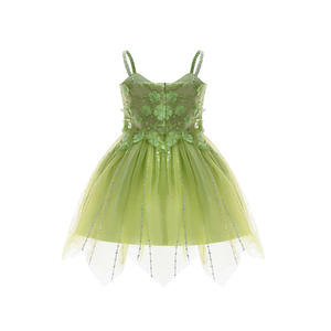 Disfraz de Princesa Tiana de El Elfo Verde, Disfraz de Halloween, Vestidos de Fiesta, Vestidos de Novia para Niñas, Falda de Tul de Hada - Product Image 4