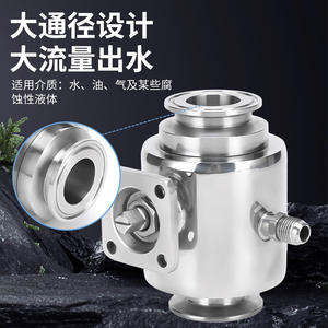 Vanne à boisseau sphérique isolée à installation rapide de qualité sanitaire personnalisée en acier inoxydable 304/316L, taille non standard - Product Image 4