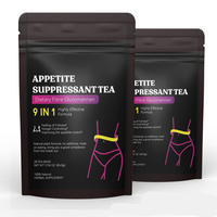 Thé amincissant détoxifiant à base de plantes 100% naturelles MWTEA, thé pour supprimer l'appétit, sachets de thé pour la perte de poids, OEM ODM, étiquette privée