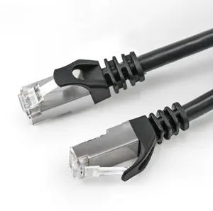 وصلة شبكة من النحاس الخالص المحمي CAT.6 FTP 1 متر rj45 ملفوف 4 أزواج من كابلات الشبكة المحمي 8-core