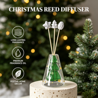 Diffuseur de parfum en verre pour sapin de Noël, DIY, écologique, décoration aromatique pour la maison, parfum longue durée
