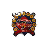 Club personnalisé Époxy Souple Dôme Dur Revers Carte de Support Fer Émail Broche Sport Thème Retour à L'école Occasion