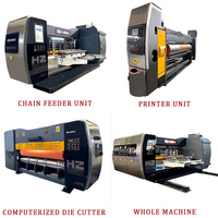 Machine de découpe numérique flexo 2 couleurs 1428 à réglage électrique haute précision, équipement de traitement de carton haute vitesse