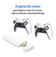 Console de Jeu M15 4K Double Joueur avec Manette Sans Fil 2.4G 64G/128G et Autocollant de Jeu pour Mini TV Domestique