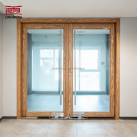 Porte d'entrée extérieure en bois massif de qualité supérieure, design français moderne personnalisé, prix abordable