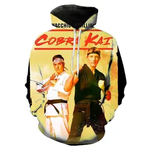 Sweat à capuche Cool Cobra Kai imprimé 3D hommes femmes enfants Streetwear pull manches longues pulls garçon fille enfants veste à la mode