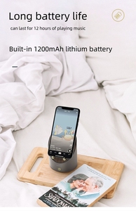 Thiết Kế Sáng Tạo Cảm Ứng Thông Minh Loa <span class=keywords><strong>Mini</strong></span> Xách Tay Màu Xanh Loa Răng Với Đồng Hồ Và Điện Thoại Di Động Khung Điện Thoại - Product Image 6