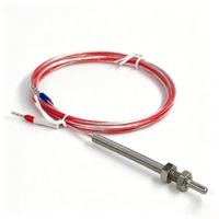 4 Wire PT100 Fixed Thread Platinum Resistance Thermometer Class 1 Transparent Cable OEM Basic Sensor RTD Temperature Sensor
