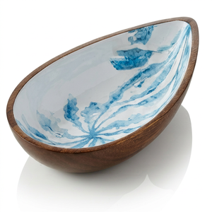 Wooden Salad <b>Bowl</b> Handmade Dinner <b>Bowl</b> Eco Friendly <b>Serving</b> <b>Bowl</b> for Party Wedding Events & <b>Christmas</b> Events Dining Table <b>Bowls</b> - Product Image 1