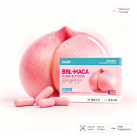 Cápsulas para Glúteos Voluminosos, Mejora Natural de la Cadera con Maca, Fenogreco y Péptidos de Colágeno para Apoyo de Curvas Femeninas