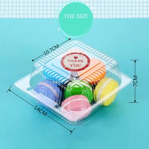 5 Inch Recycled Disposable Custom Clear Square <b>PET</b> Plastic Clamshell Container Stackable Durable Restaurant Food Truck Boxes - Product Image 3