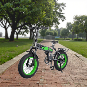 <span class=keywords><strong>Vélo</strong></span> électrique pliable à pneus gras Hezzo 48V 1000W avec moteur sans balais, cadre en alliage d'aluminium, <30 km/h, freins à disque avant/arrière 20 pouces - Product Image 4