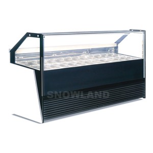 Réfrigérateur-congélateur commercial pour glaces et sorbets, 24 bacs en acier inoxydable pour restaurants - Product Image 2