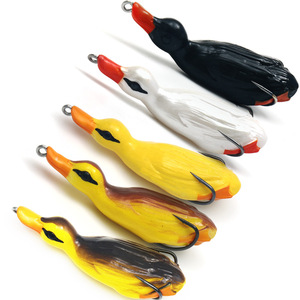 Señuelo en forma de pato de 22g, cebo duro de superficie con anzuelo crank para la pesca de bagre - Product Image 1